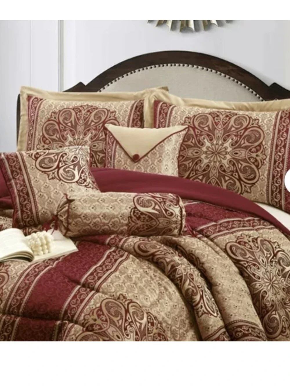 Nanshing 9pc Queen Myhand Comforter Set Red